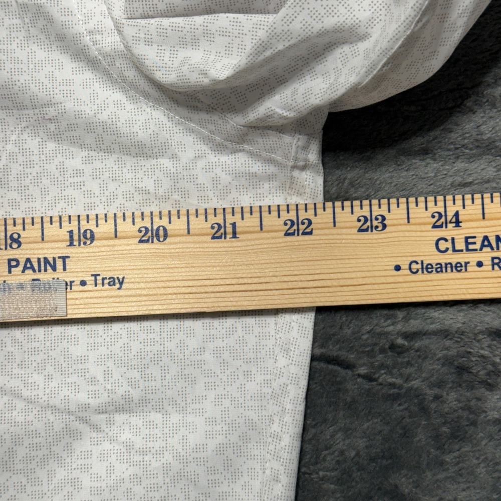 Michael Kors Dress Shirt Men L White Grey - Picture 4 of 9